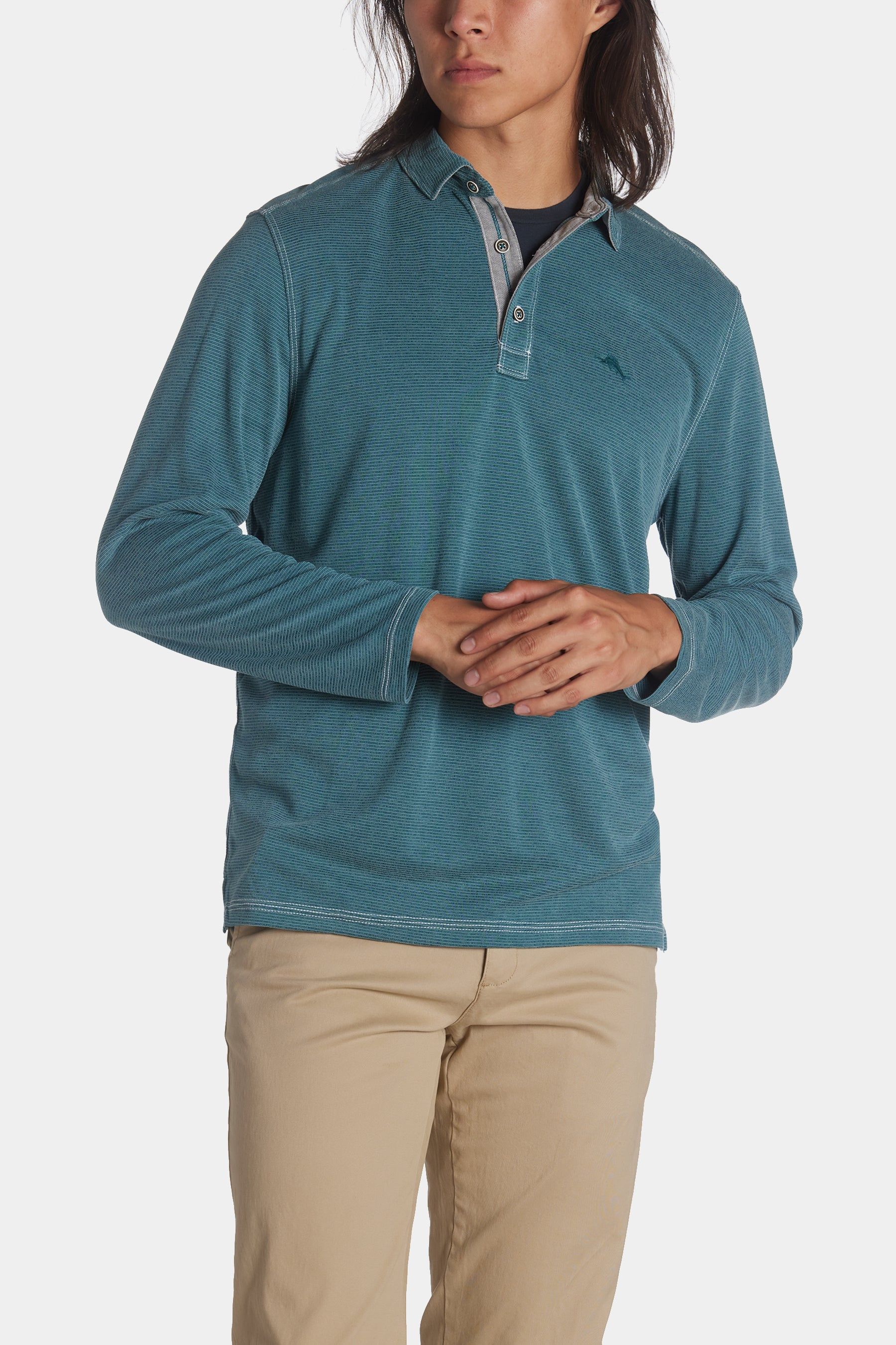 Paradise Cove Long Sleeves Polo T-Shirt sold by Lord & Taylor