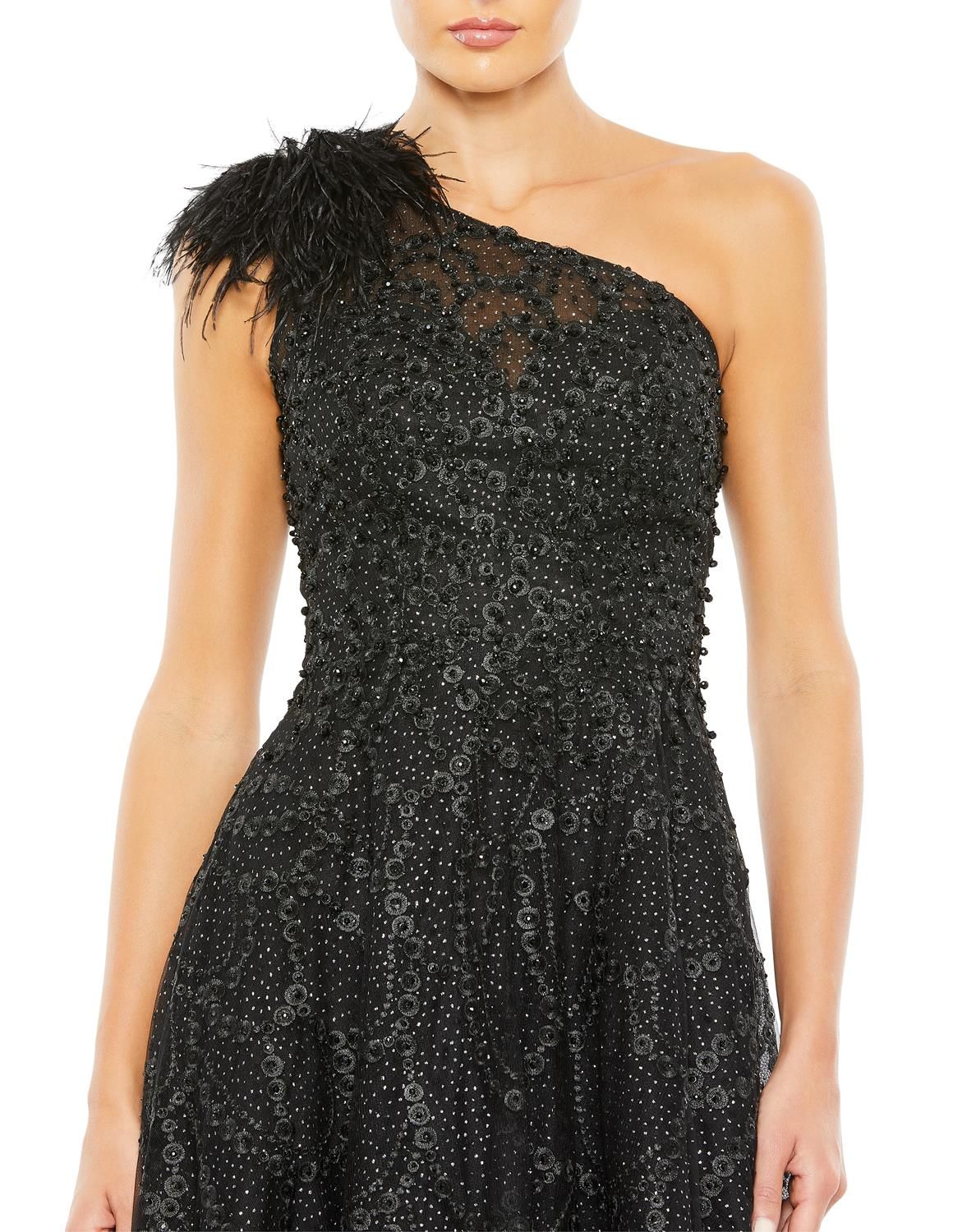 Embellished One Shoulder A Line Gown sold by Lord & Taylor product image thumbnail 7