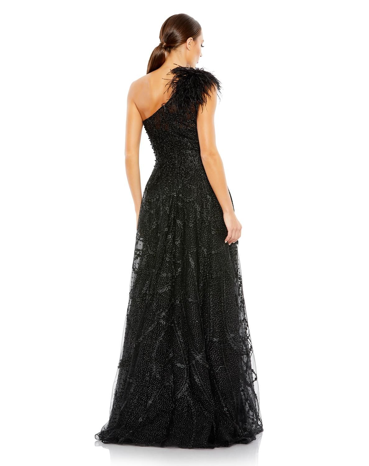 Embellished One Shoulder A Line Gown sold by Lord & Taylor product image thumbnail 8