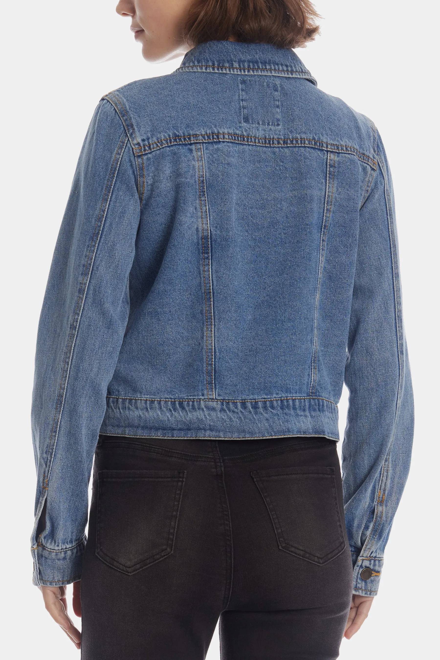 Cropped Denim Jacket sold by Lord & Taylor product image thumbnail 2