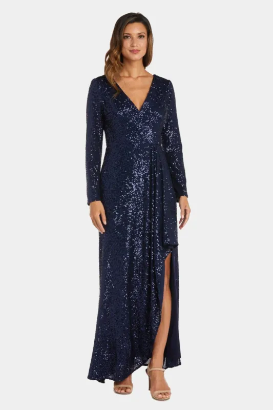 Long Sequin Skirt With Shirred Detail sold by Lord & Taylor