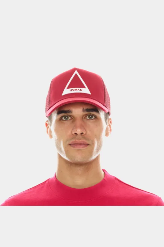 Triangle Logo Mesh Trucker Cap sold by Lord & Taylor