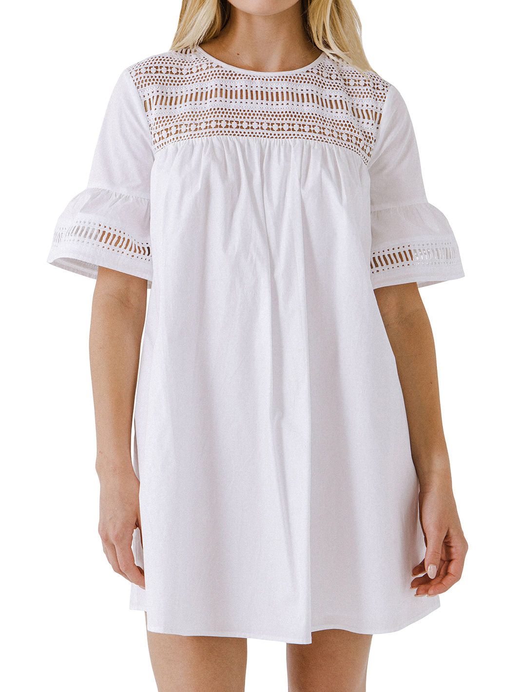 Lace Detail Mini Dress sold by Lord & Taylor product image thumbnail 2