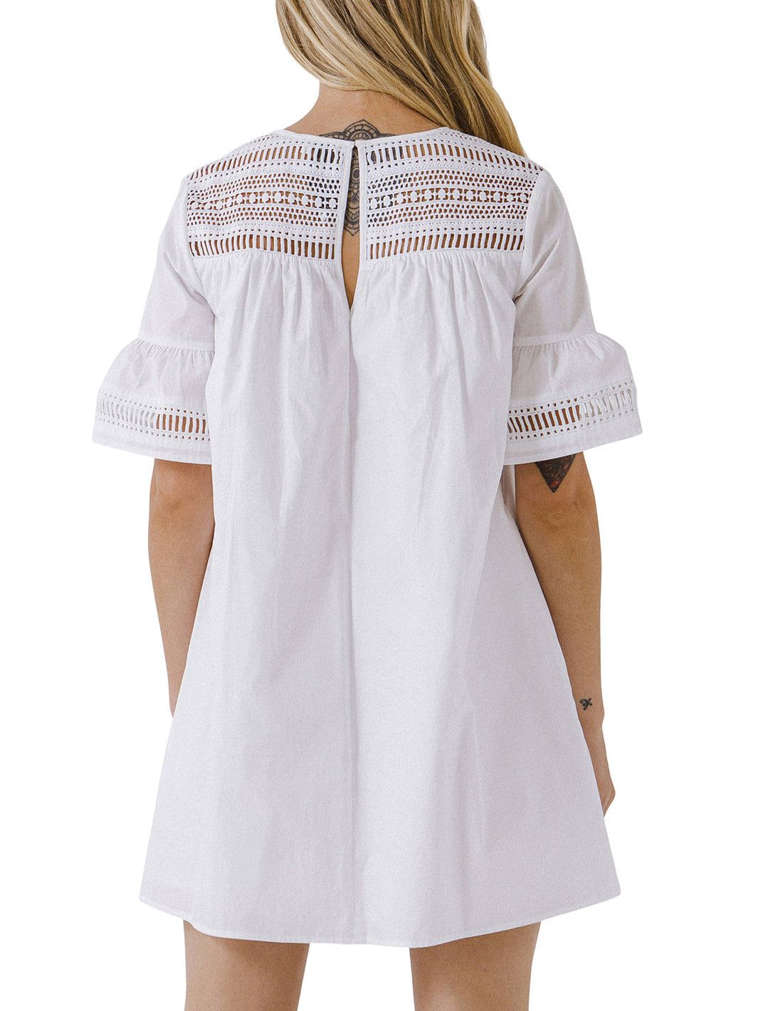 Lace Detail Mini Dress sold by Lord & Taylor product image thumbnail 3