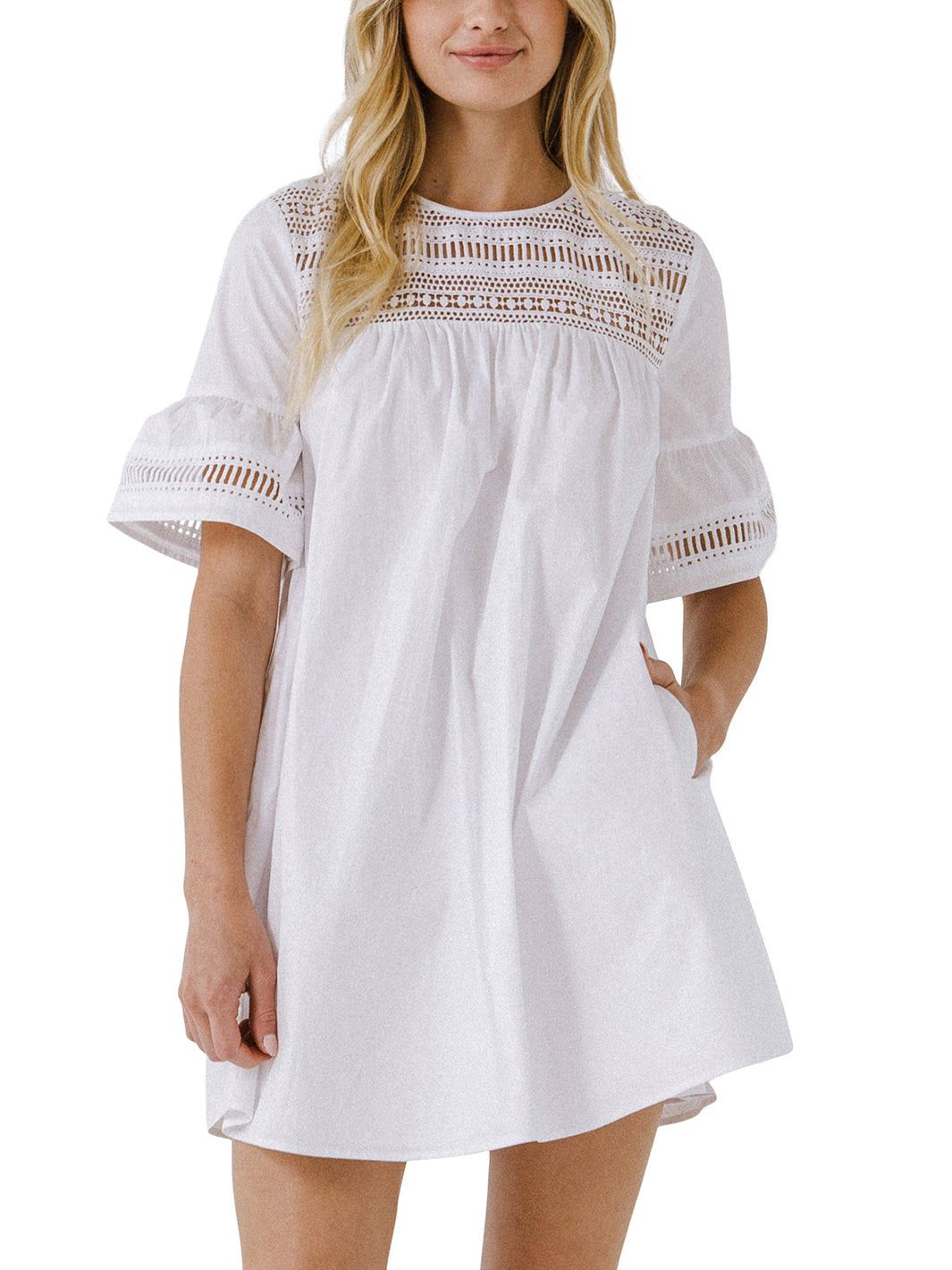 Lace Detail Mini Dress sold by Lord & Taylor product image thumbnail 15