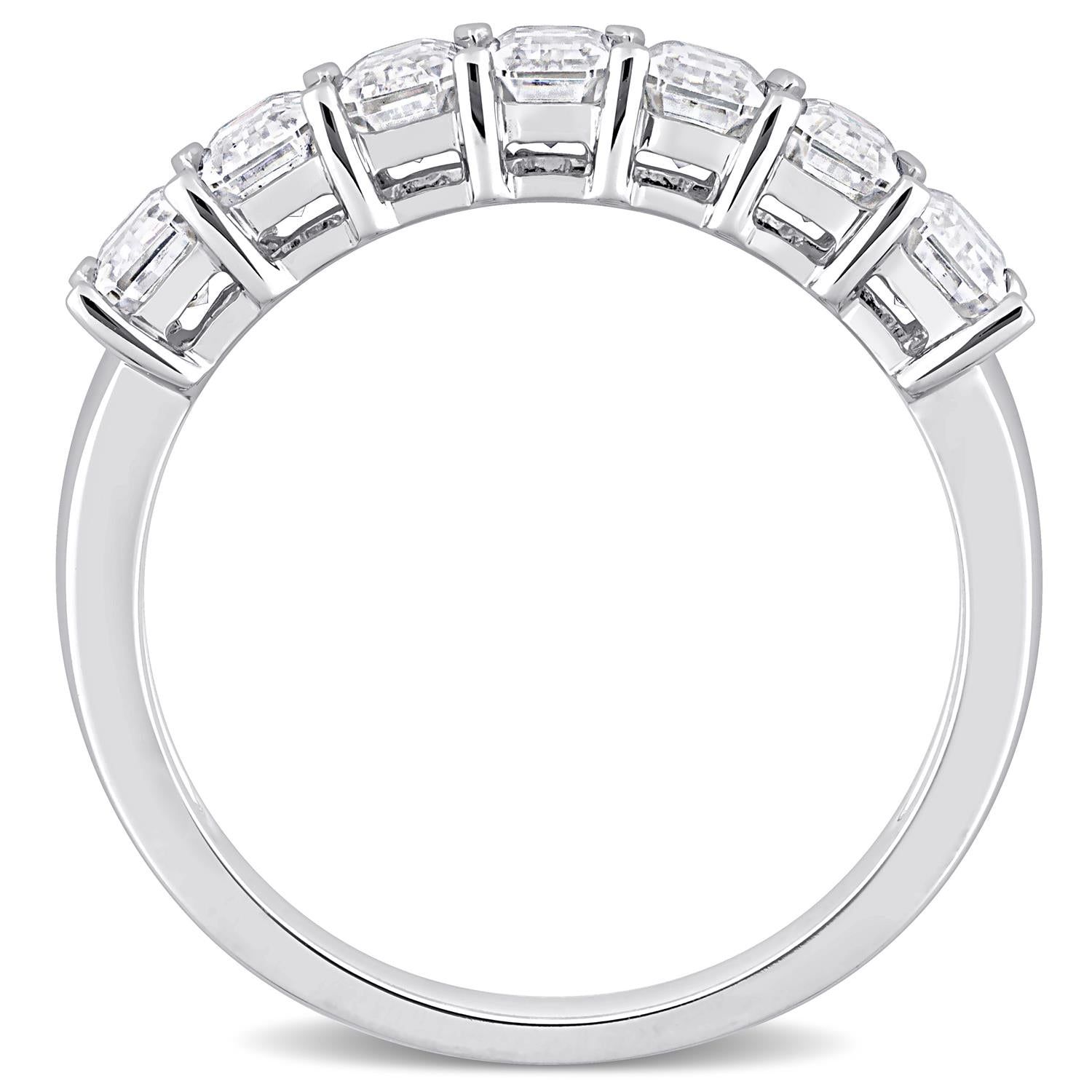 10k White Gold Moissanite Emerald Cut Ring sold by Lord & Taylor product image thumbnail 3
