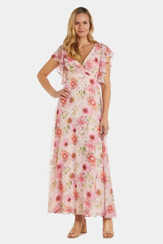 Halter Ruched Waist Veil Maxi Dress sold by Lord & Taylor