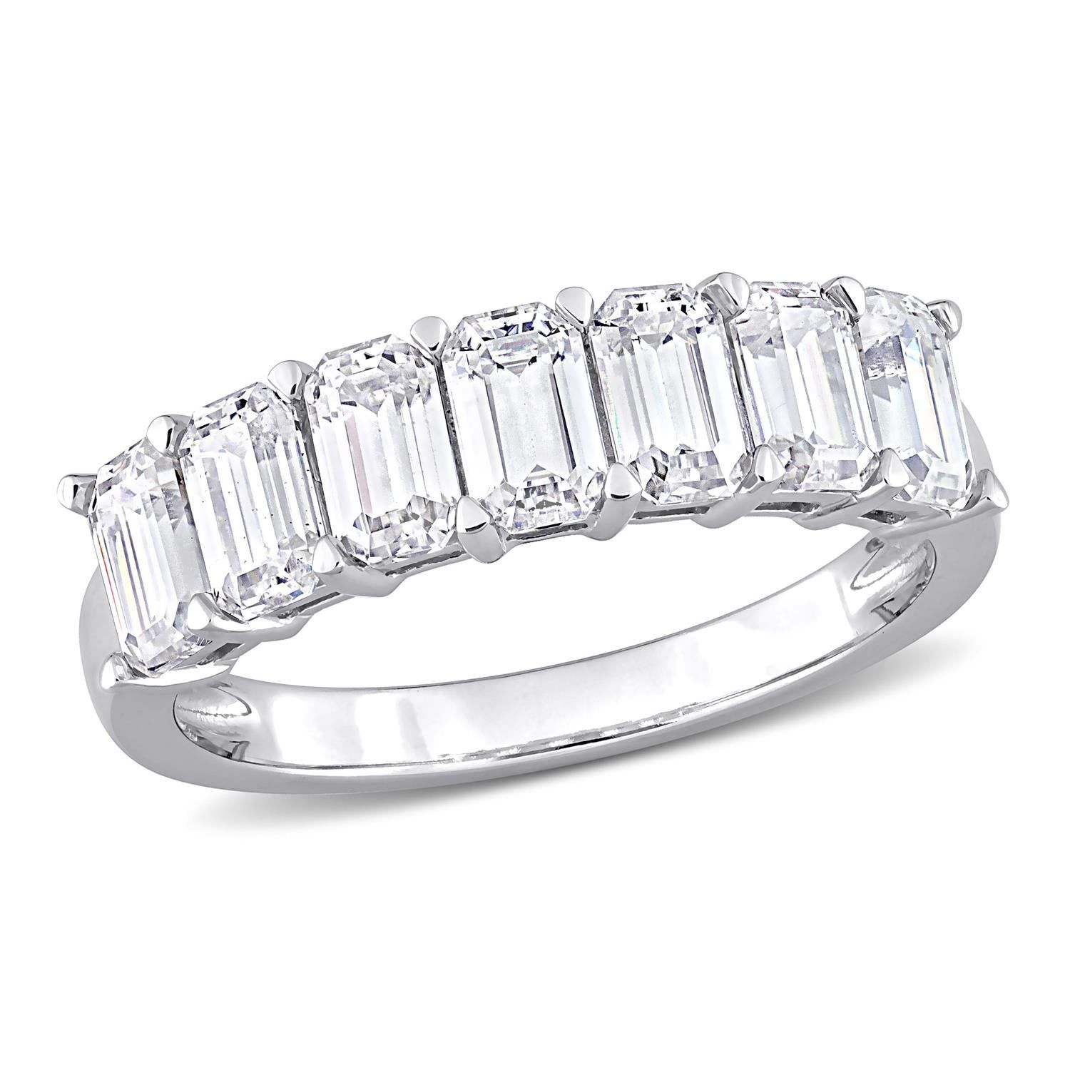 10k White Gold Moissanite Emerald Cut Ring sold by Lord & Taylor product image thumbnail 6
