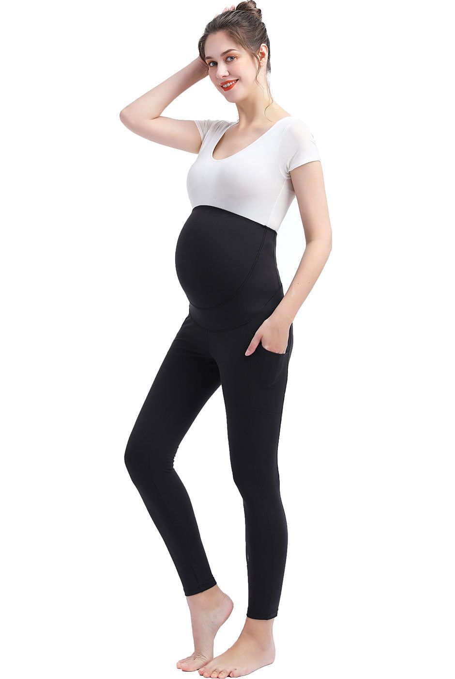 Sol Belly & Back Support Pocket Maternity Leggings sold by Lord & Taylor product image thumbnail 4