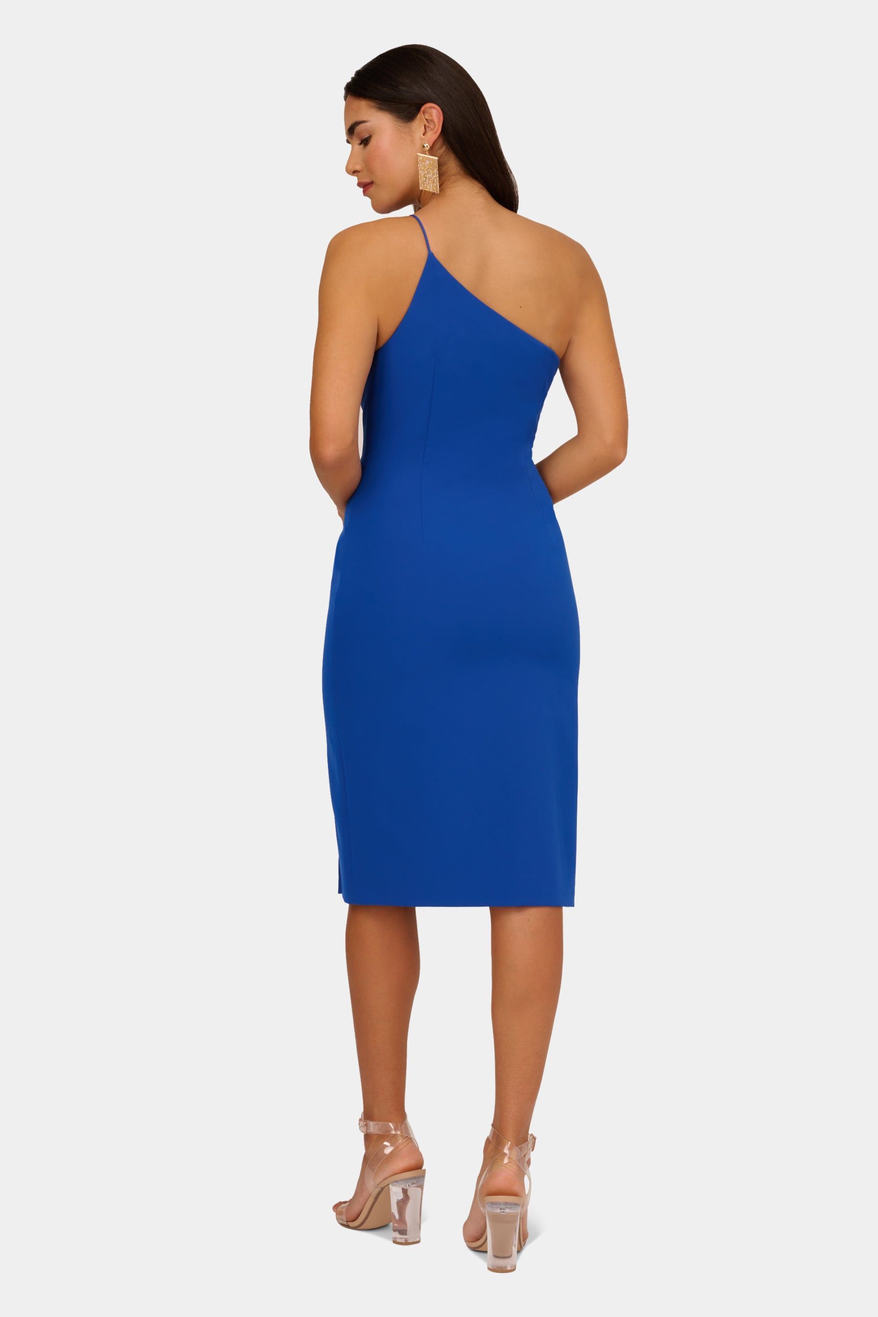 Knit Crepe One Shoulder Dress sold by Lord & Taylor product image thumbnail 4