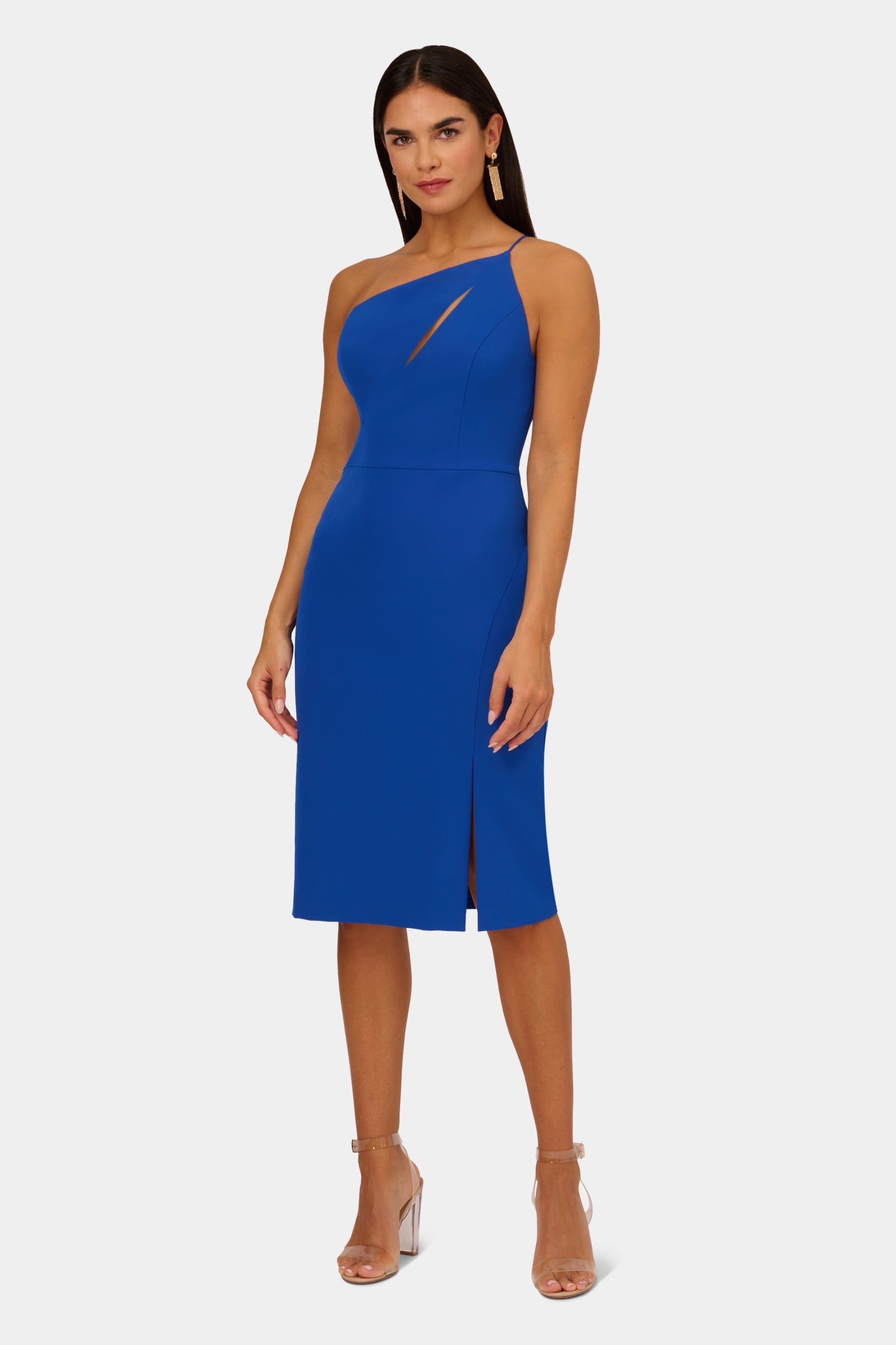 Knit Crepe One Shoulder Dress sold by Lord & Taylor