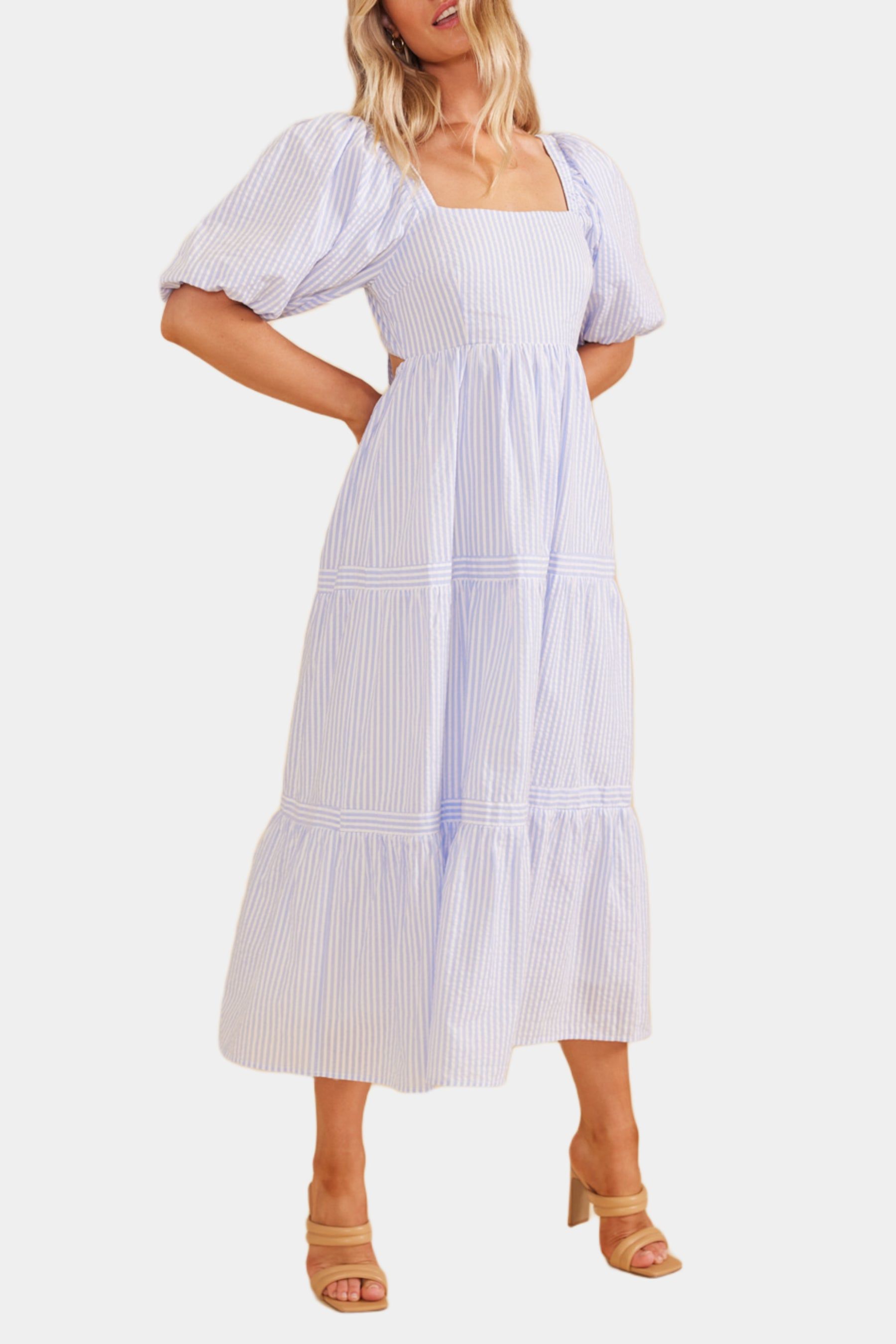 Milani Tiered Midi Dress sold by Lord & Taylor product image thumbnail 4
