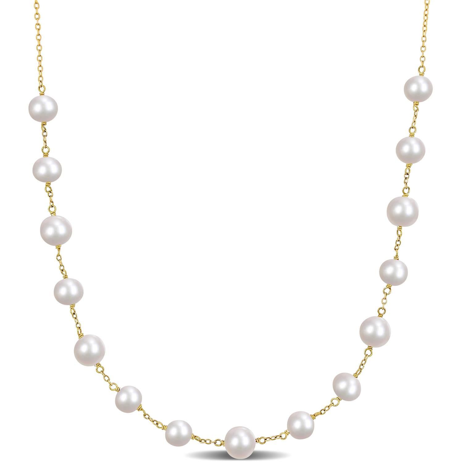 Cultured Freshwater Pearl Tin Cup Necklace sold by Lord & Taylor product image thumbnail 6