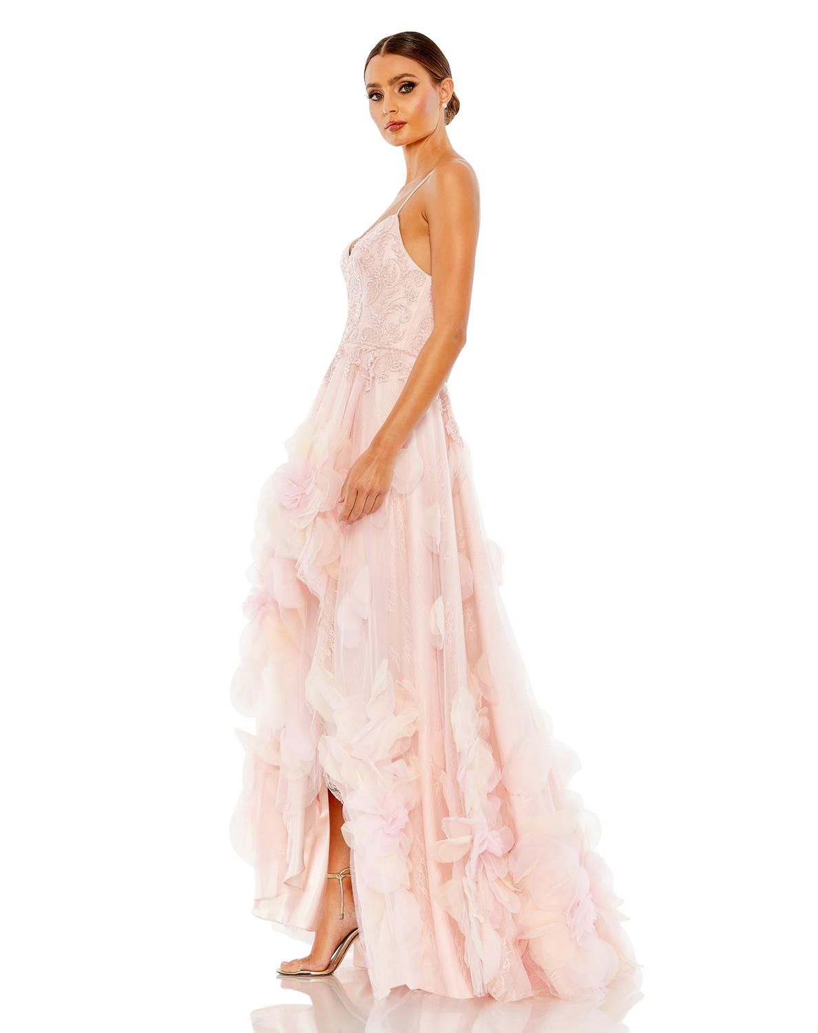 Embellished Floral High Low Sleeveless Gown sold by Lord & Taylor product image thumbnail 2