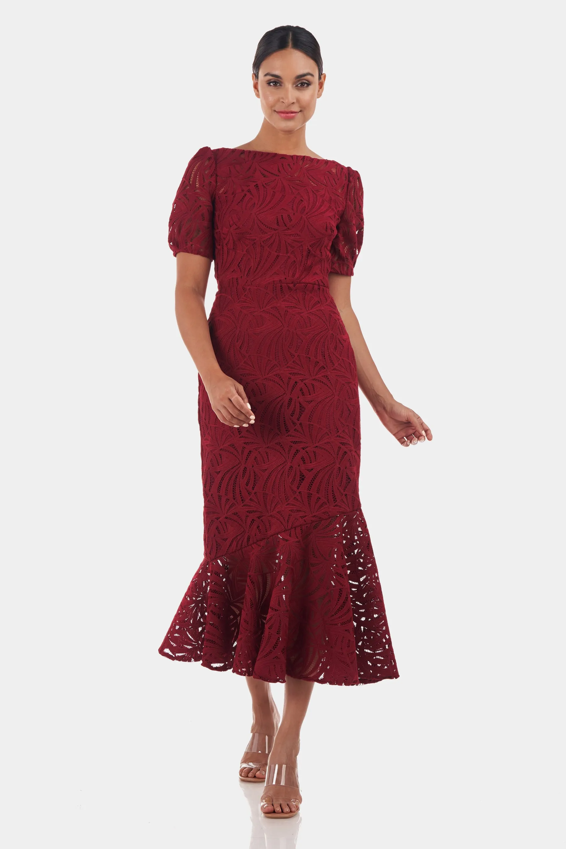Zoey Lace Tea Length Dress sold by Lord & Taylor