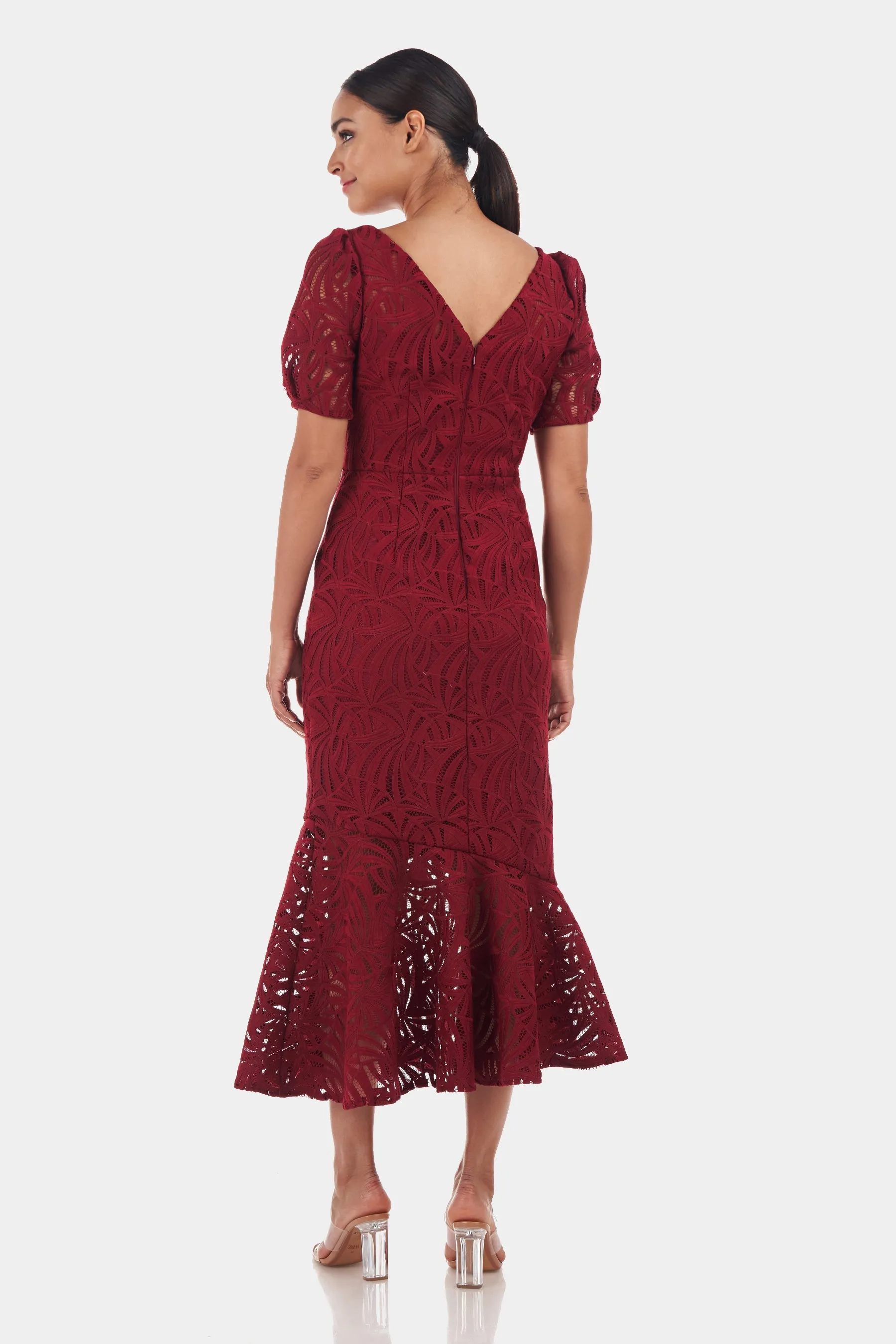Zoey Lace Tea Length Dress sold by Lord & Taylor product image thumbnail 5
