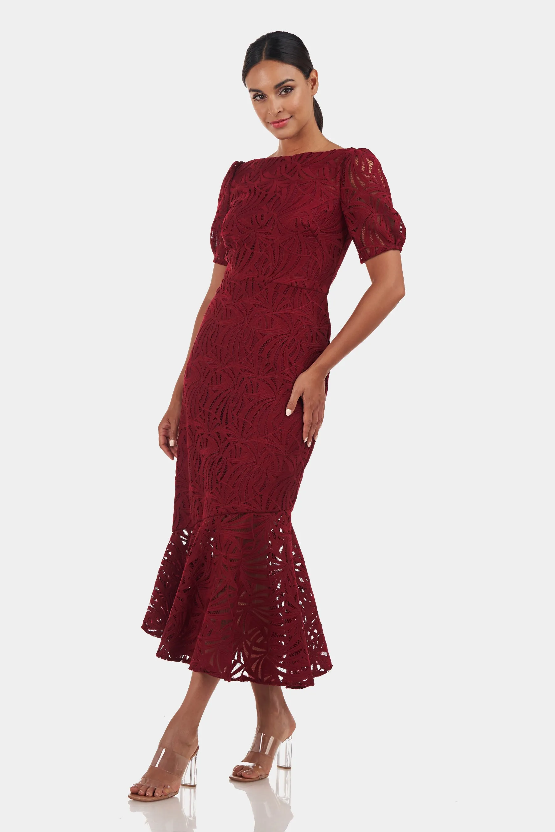 Zoey Lace Tea Length Dress sold by Lord & Taylor product image thumbnail 2