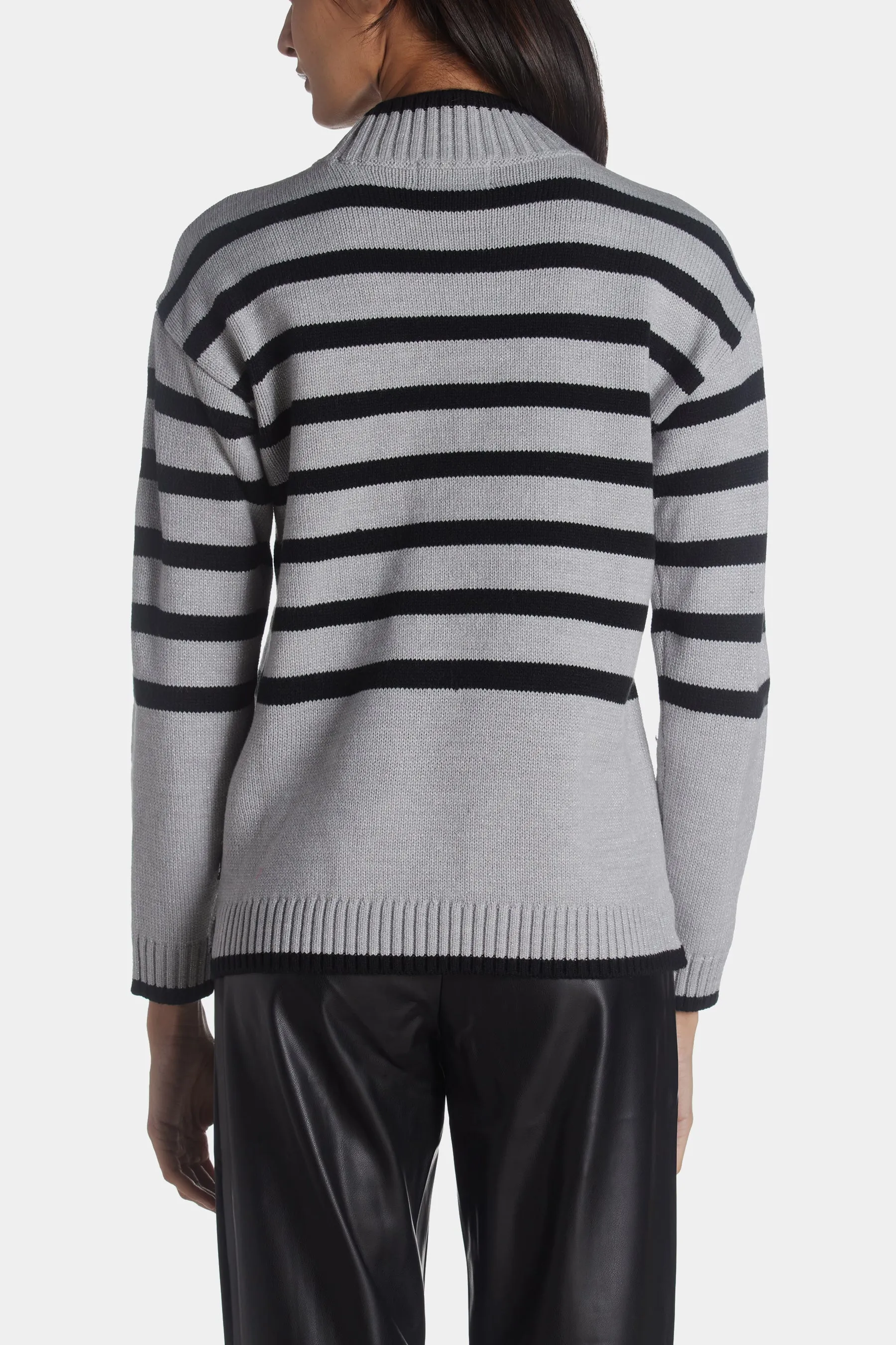 Mockneck Stripe Sunglass Pocket sold by Lord & Taylor product image thumbnail 5