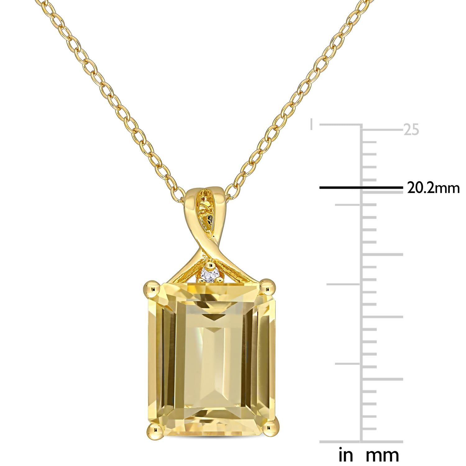 Citrine and White Topaz Necklace sold by Lord & Taylor product image thumbnail 2