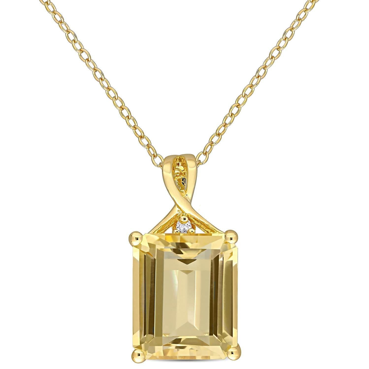 Citrine and White Topaz Necklace sold by Lord & Taylor product image thumbnail 5