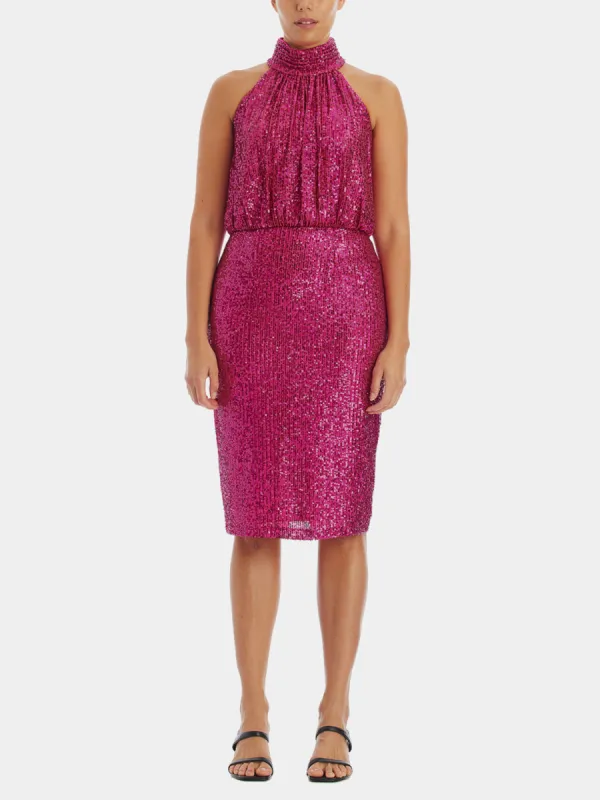 Sleeveless Mock Neck Cocktail Dress sold by Lord & Taylor