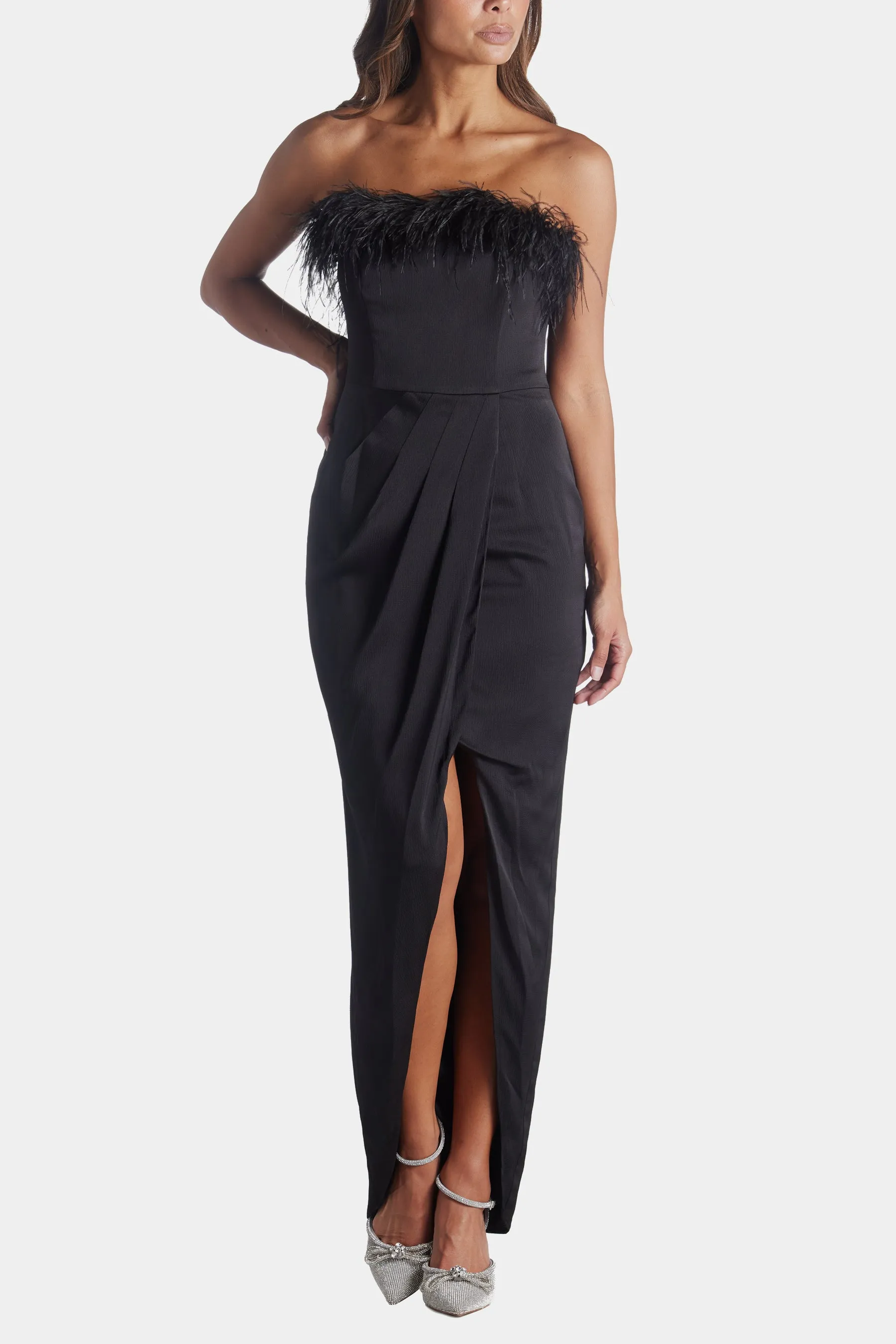 Strapless Gown in Feathers sold by Lord & Taylor product image thumbnail 2