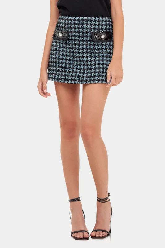 Tweed Mini Skirt with Sequins sold by Lord & Taylor