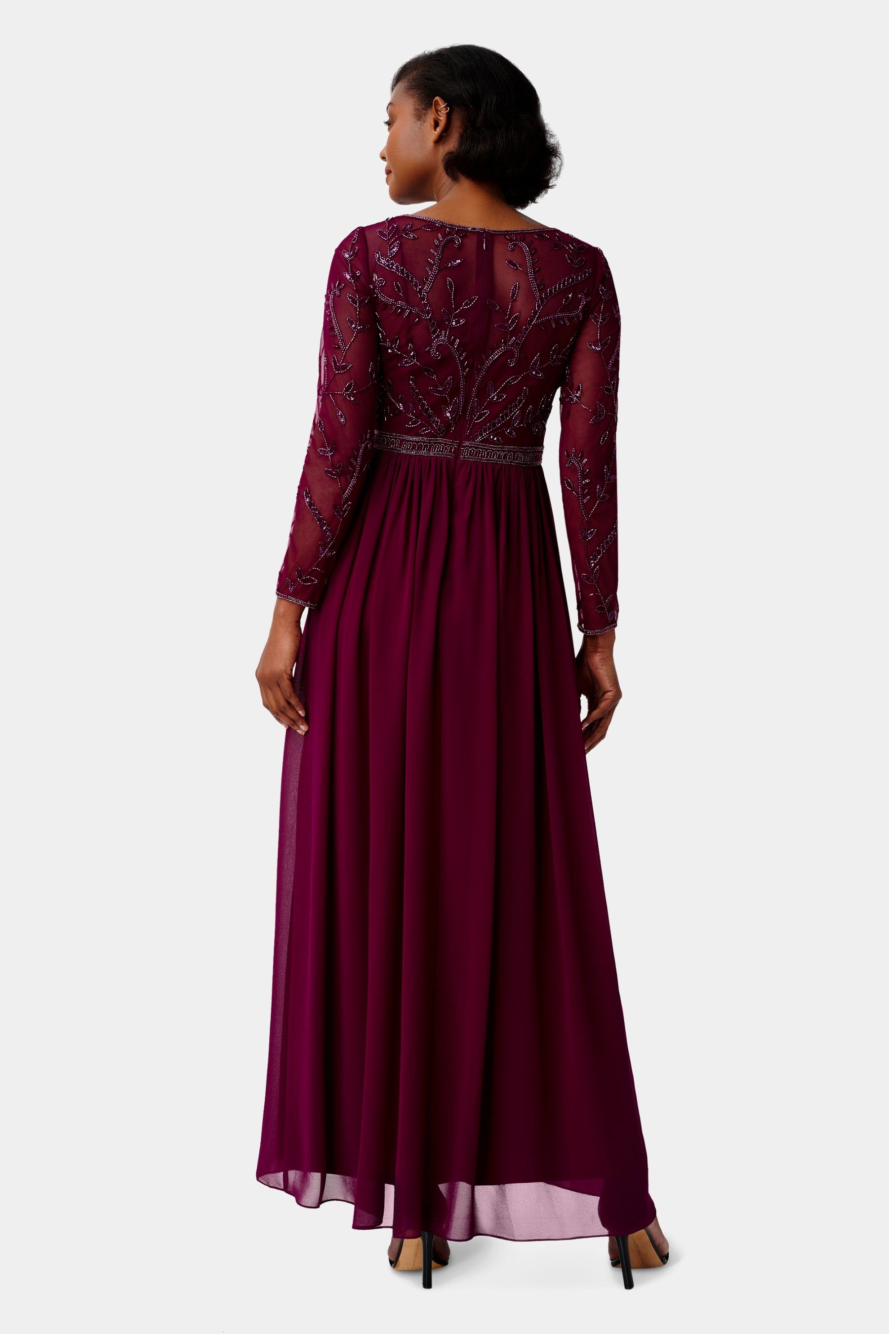 Beaded Chiffon Gown sold by Lord & Taylor product image thumbnail 4