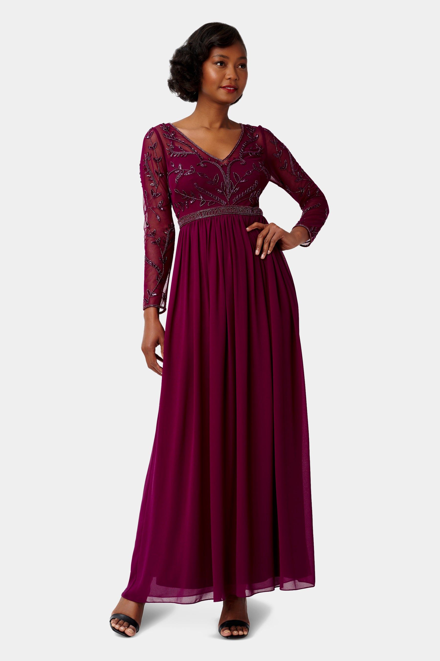 Beaded Chiffon Gown sold by Lord & Taylor