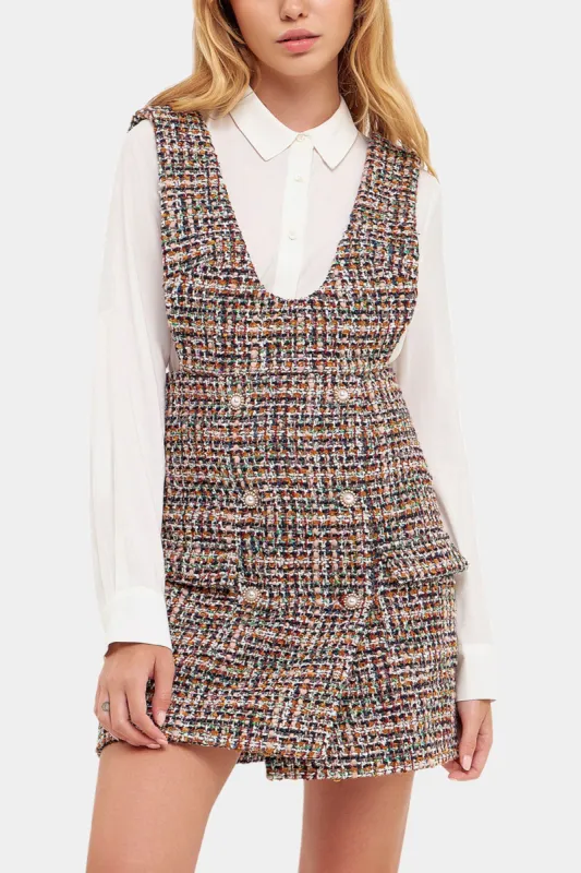 Tweed Pinafore Dress sold by Lord & Taylor