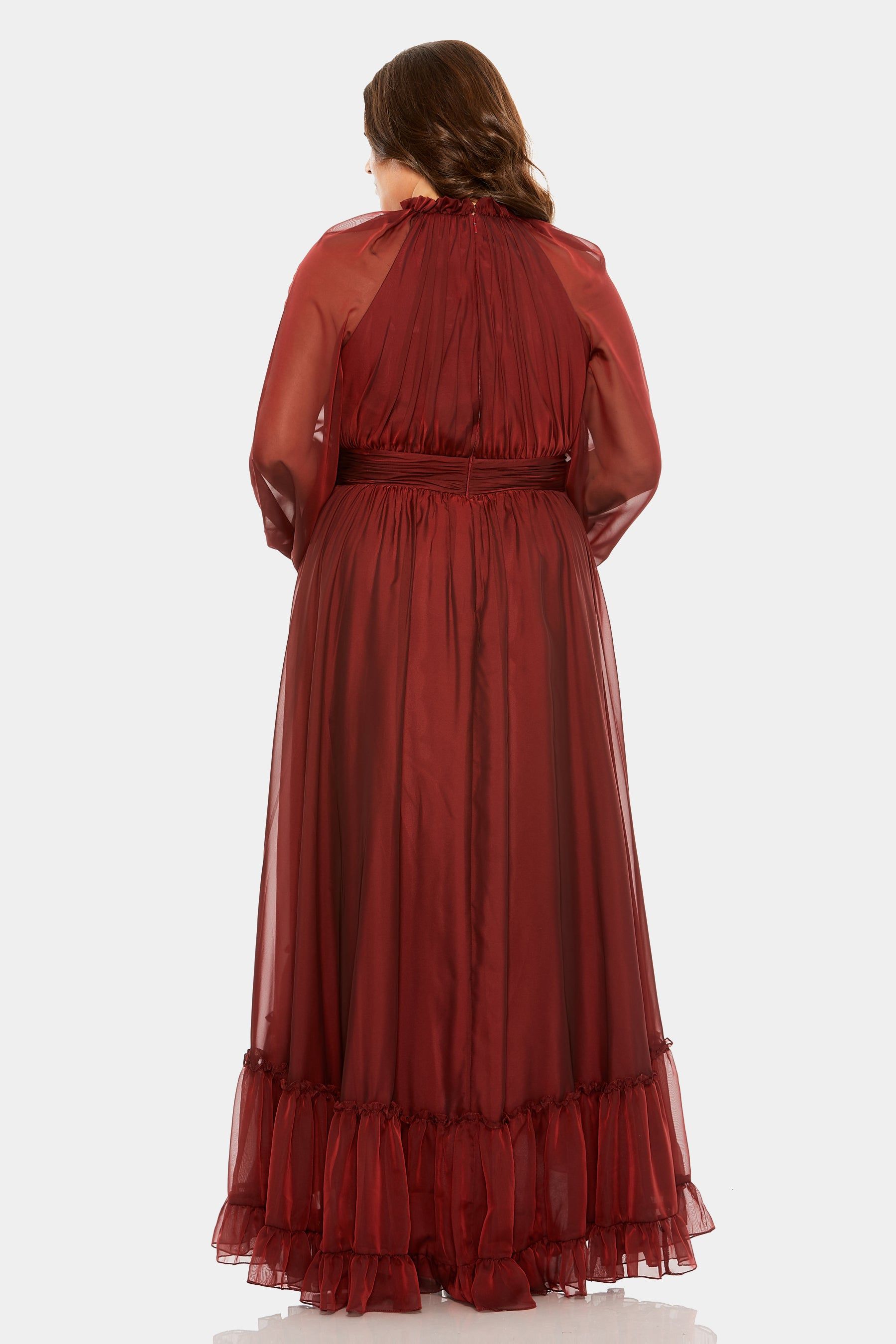 High Neck Ruched Gown sold by Lord & Taylor product image thumbnail 3