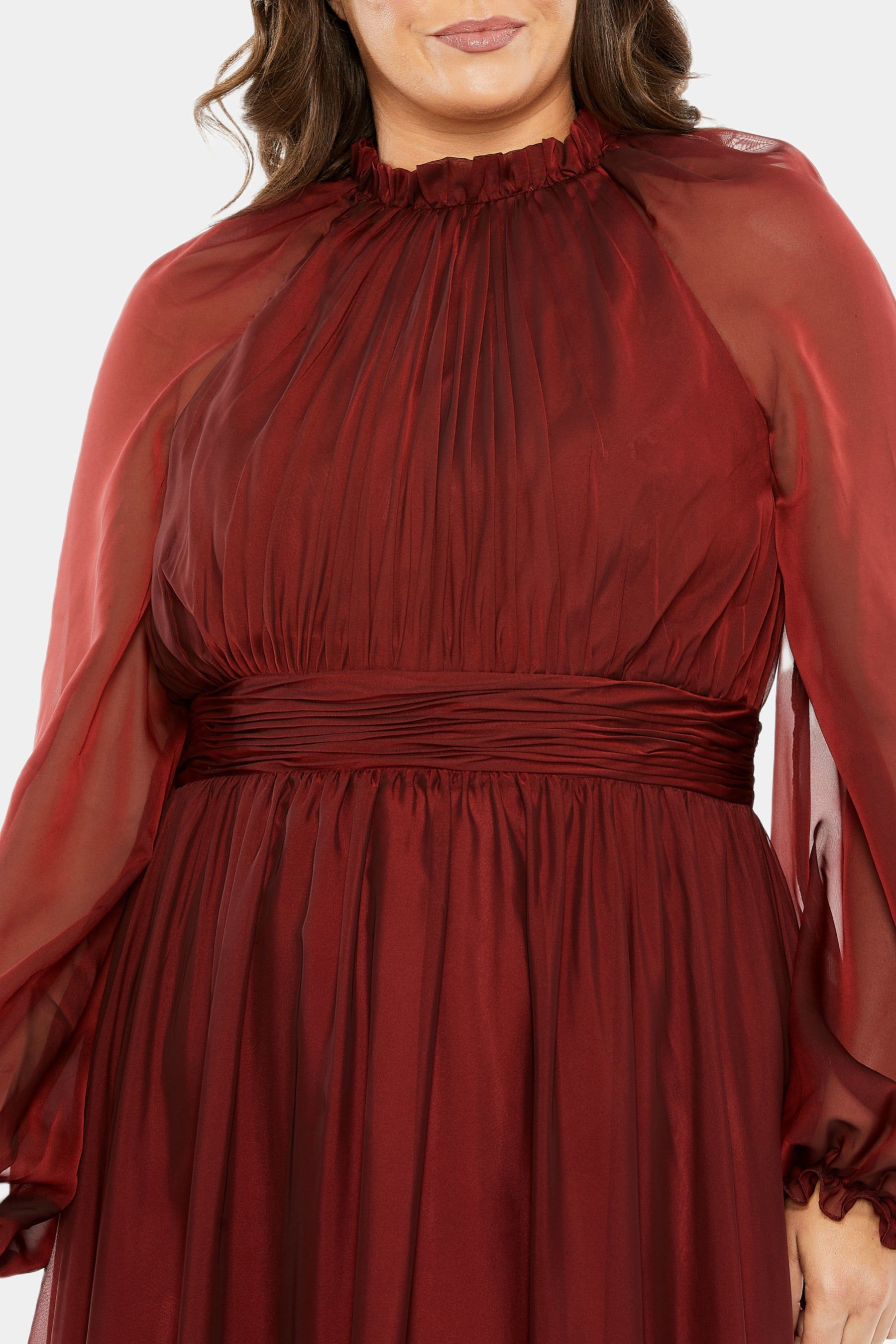 High Neck Ruched Gown sold by Lord & Taylor product image thumbnail 4