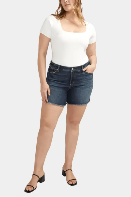 SJC Plus Size Suki Mid Rise Curvy Fit Shorts sold by Lord & Taylor