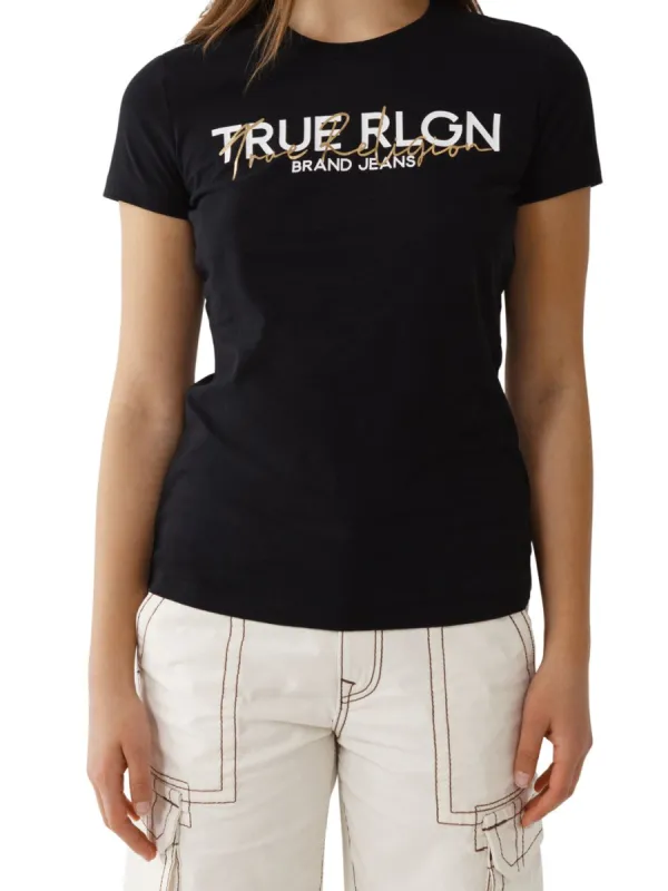 Script Slim Tee sold by Lord & Taylor