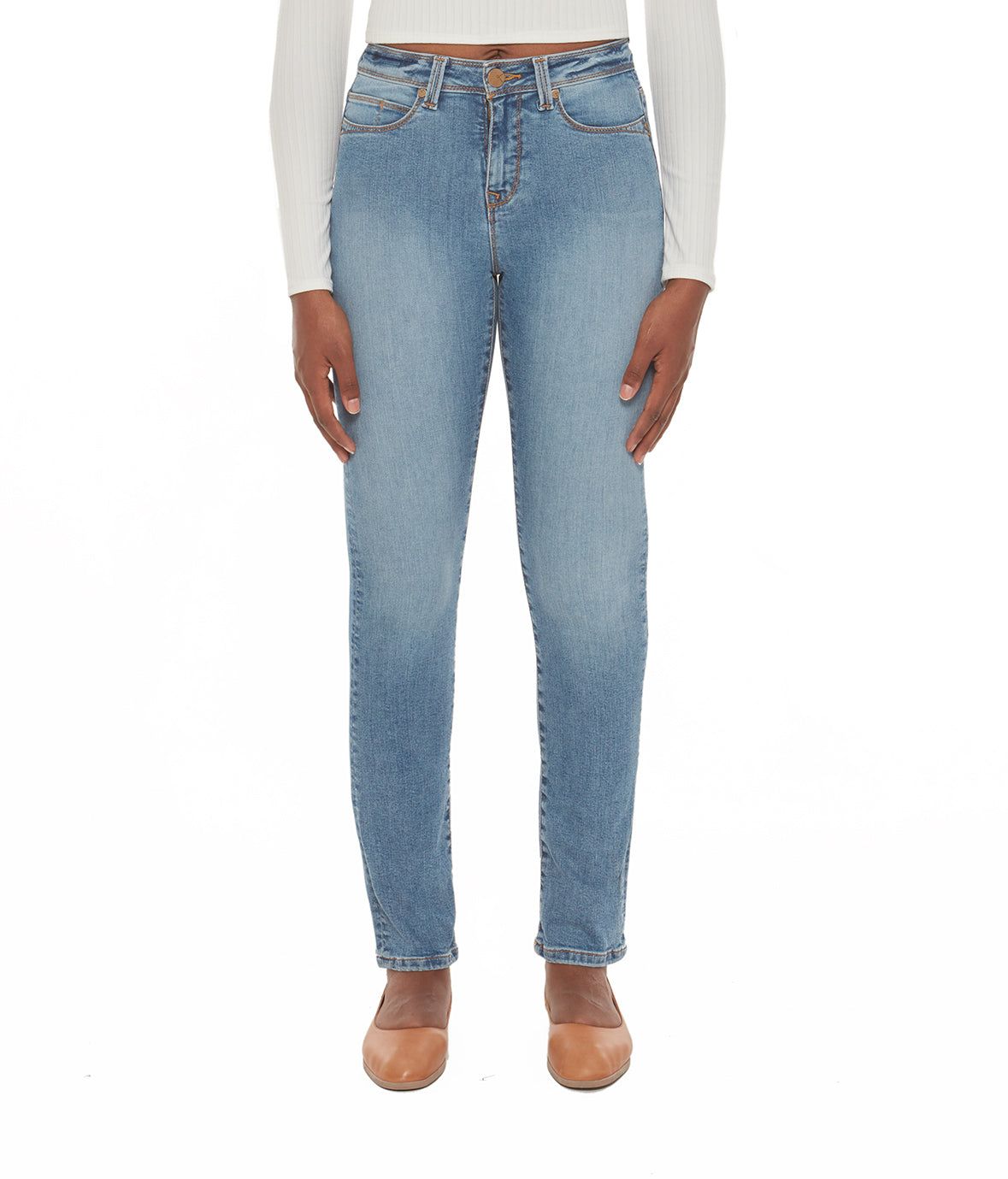 Kate High-Rise Straight Jeans sold by Lord & Taylor product image thumbnail 2