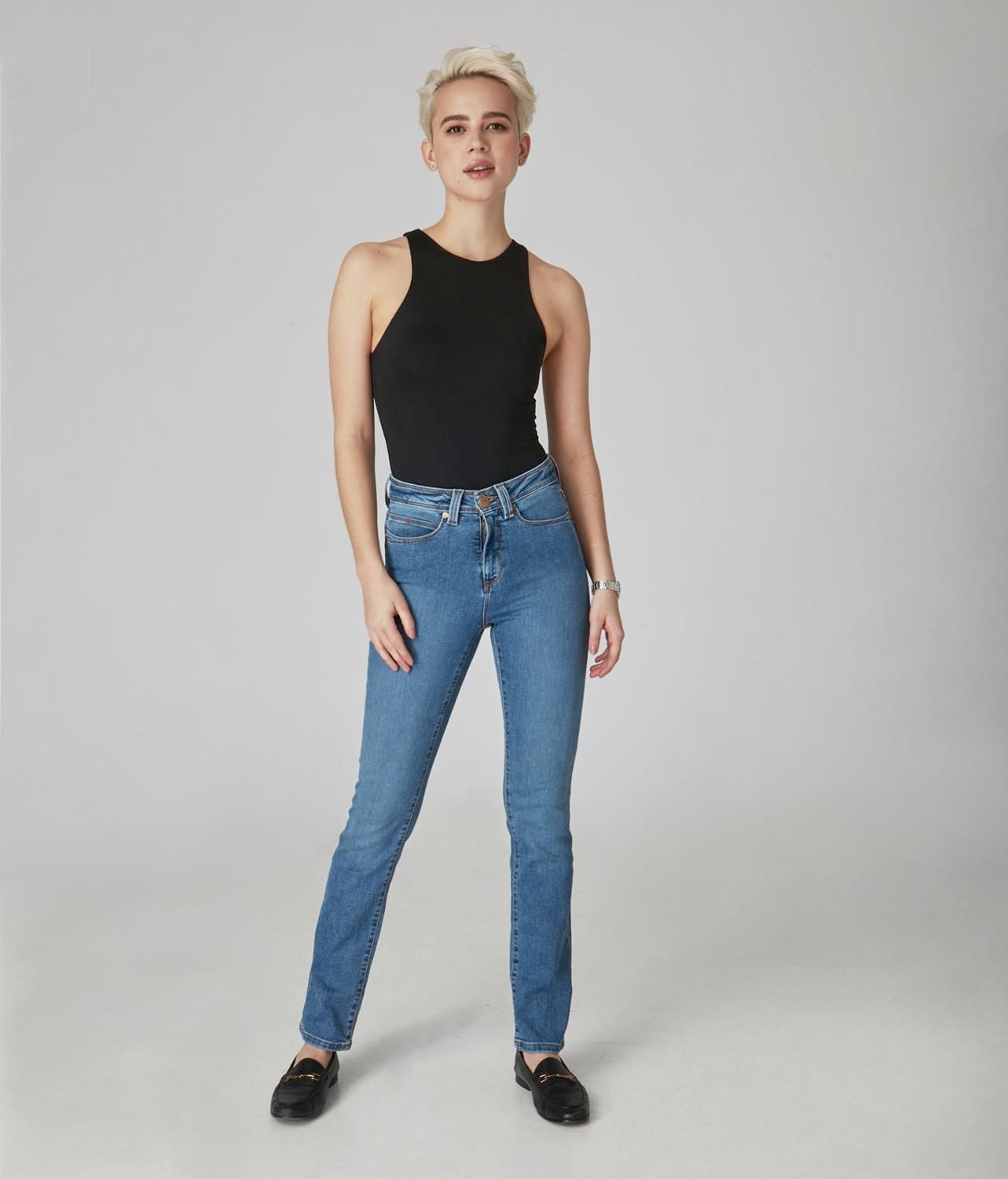 Kate High-Rise Straight Jeans sold by Lord & Taylor product image thumbnail 7