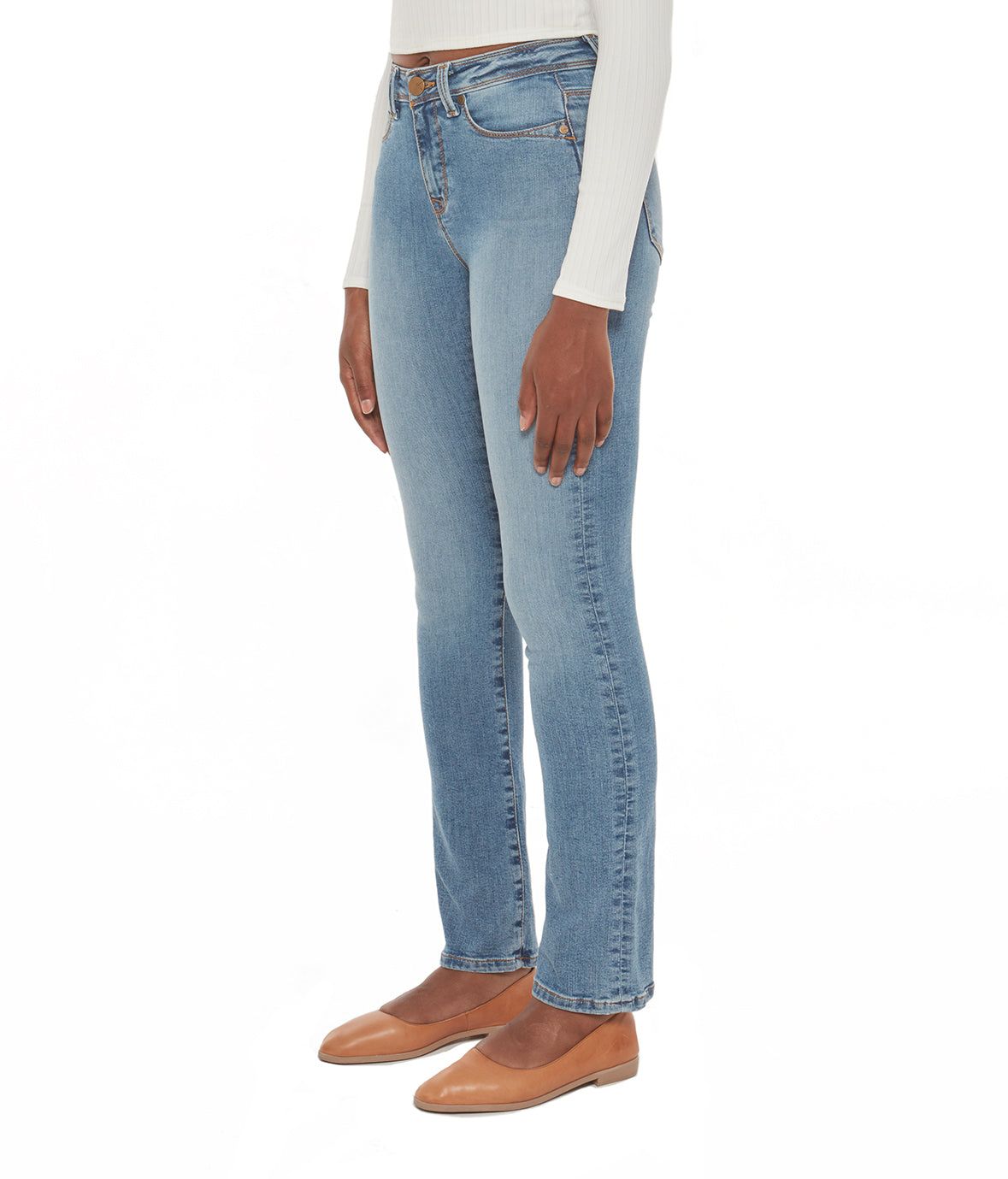 Kate High-Rise Straight Jeans sold by Lord & Taylor product image thumbnail 3