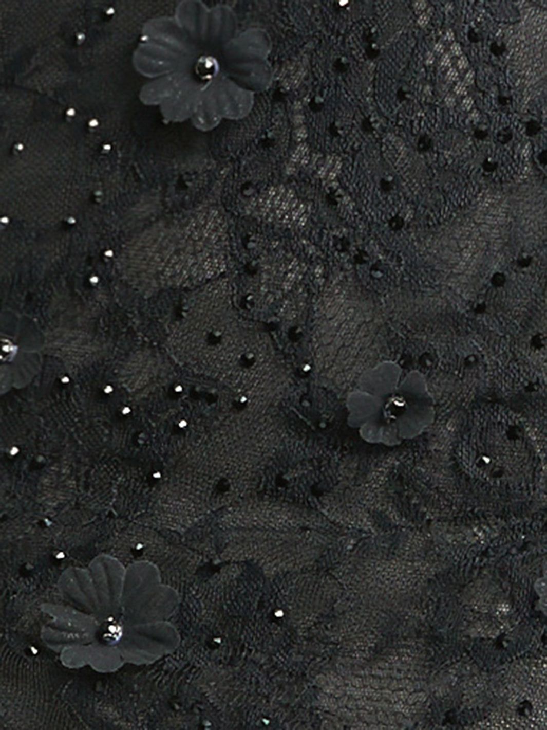 Lace & Floral Applique Trumpet Gown sold by Lord & Taylor product image thumbnail 4