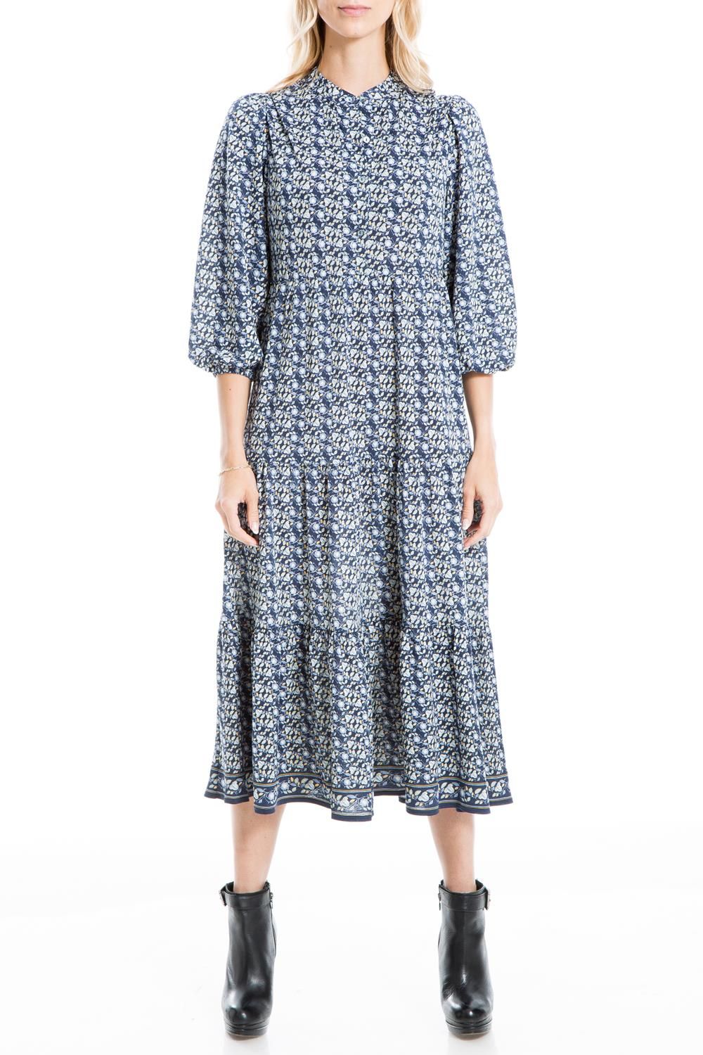 Jersey Elbow Cuffed Sleeve Button Placket Midi Dress sold by Lord & Taylor product image thumbnail 8