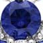 2-Piece Set Created Blue and White Sapphire 3-Stone Earrings & Necklace Set in Sterling Silver sold by Lord & Taylor product image thumbnail 3