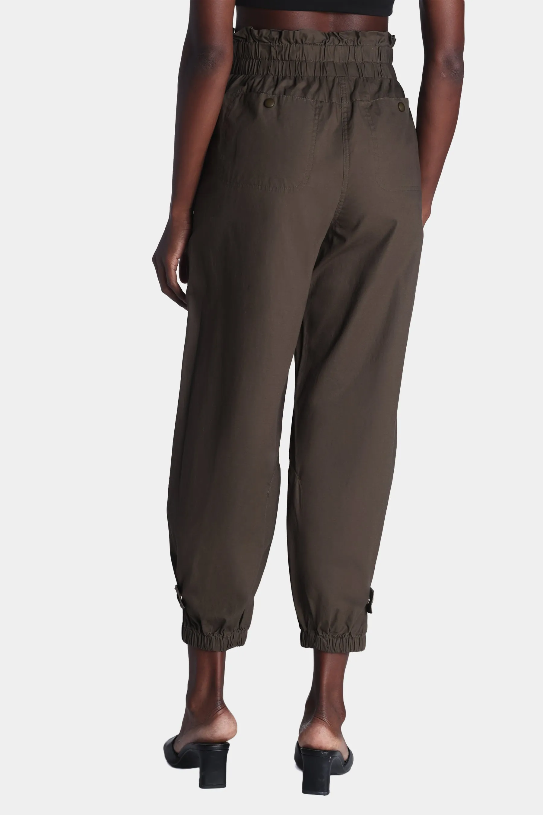 Tie Waist Tapered Utility Pant sold by Lord & Taylor product image thumbnail 4