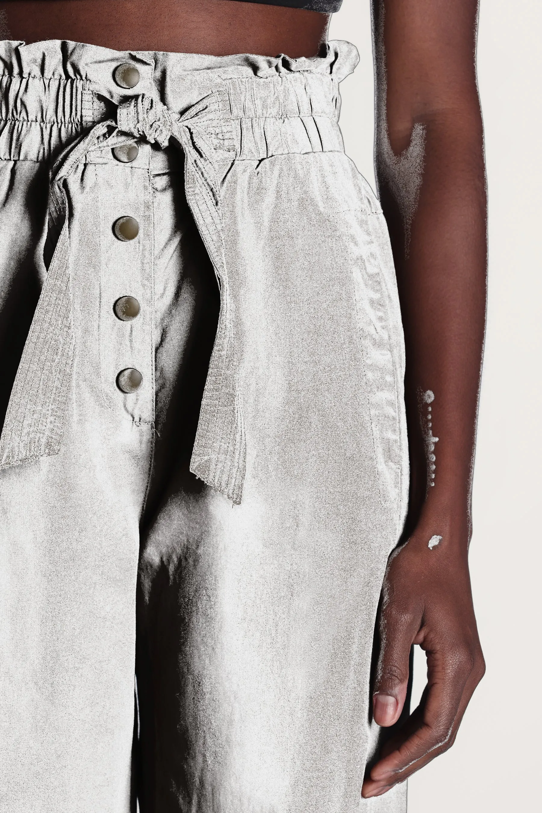 Tie Waist Tapered Utility Pant sold by Lord & Taylor product image thumbnail 5