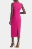 Gold Ring Detail Sleeveless Midi Dress sold by Lord & Taylor