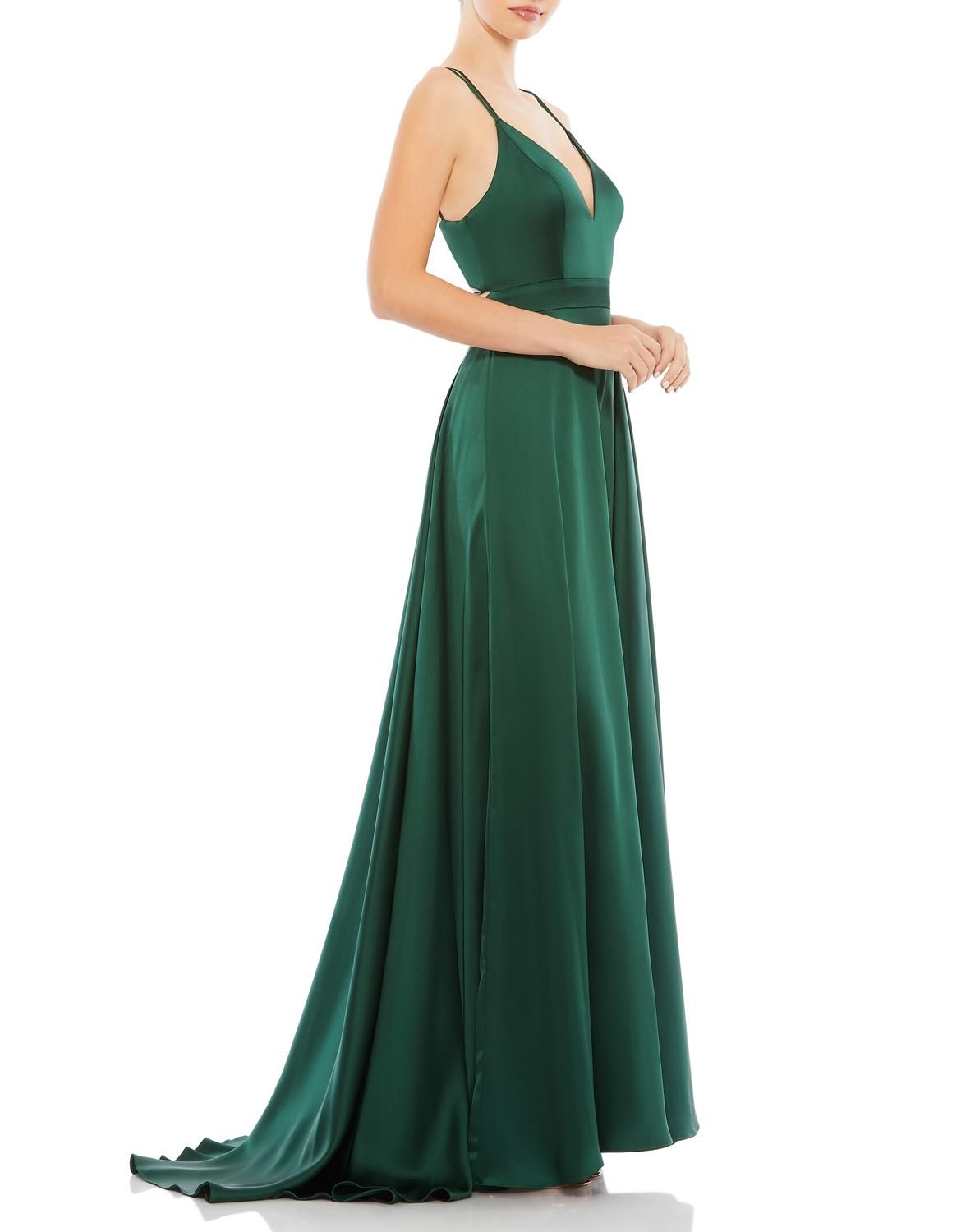Satin Slit Gown sold by Lord & Taylor product image thumbnail 2