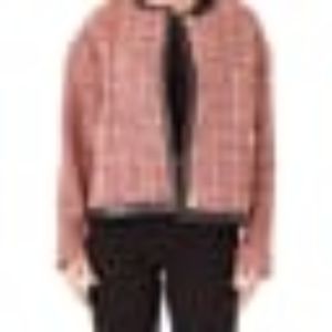 Faux Leather Trim Tweed Jacket sold by Lord & Taylor