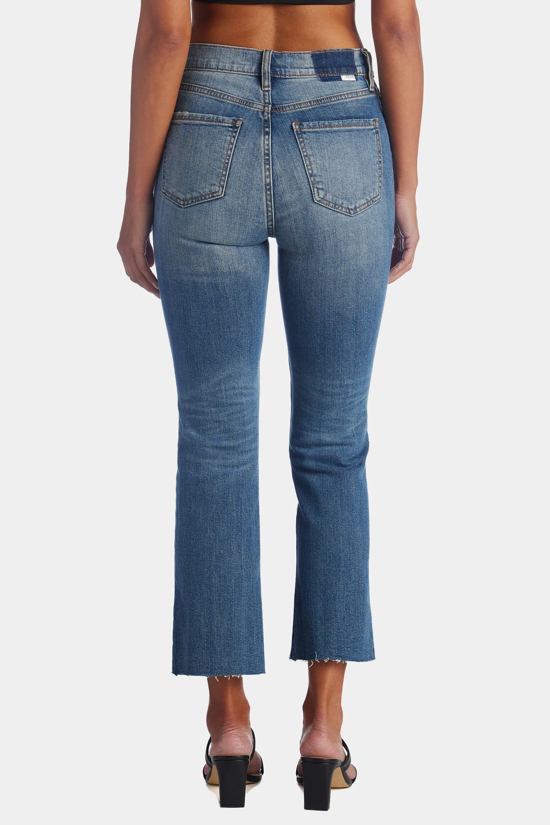 Shy Girl High Rise Crop Flare Leg Jeans sold by Lord & Taylor product image thumbnail 3
