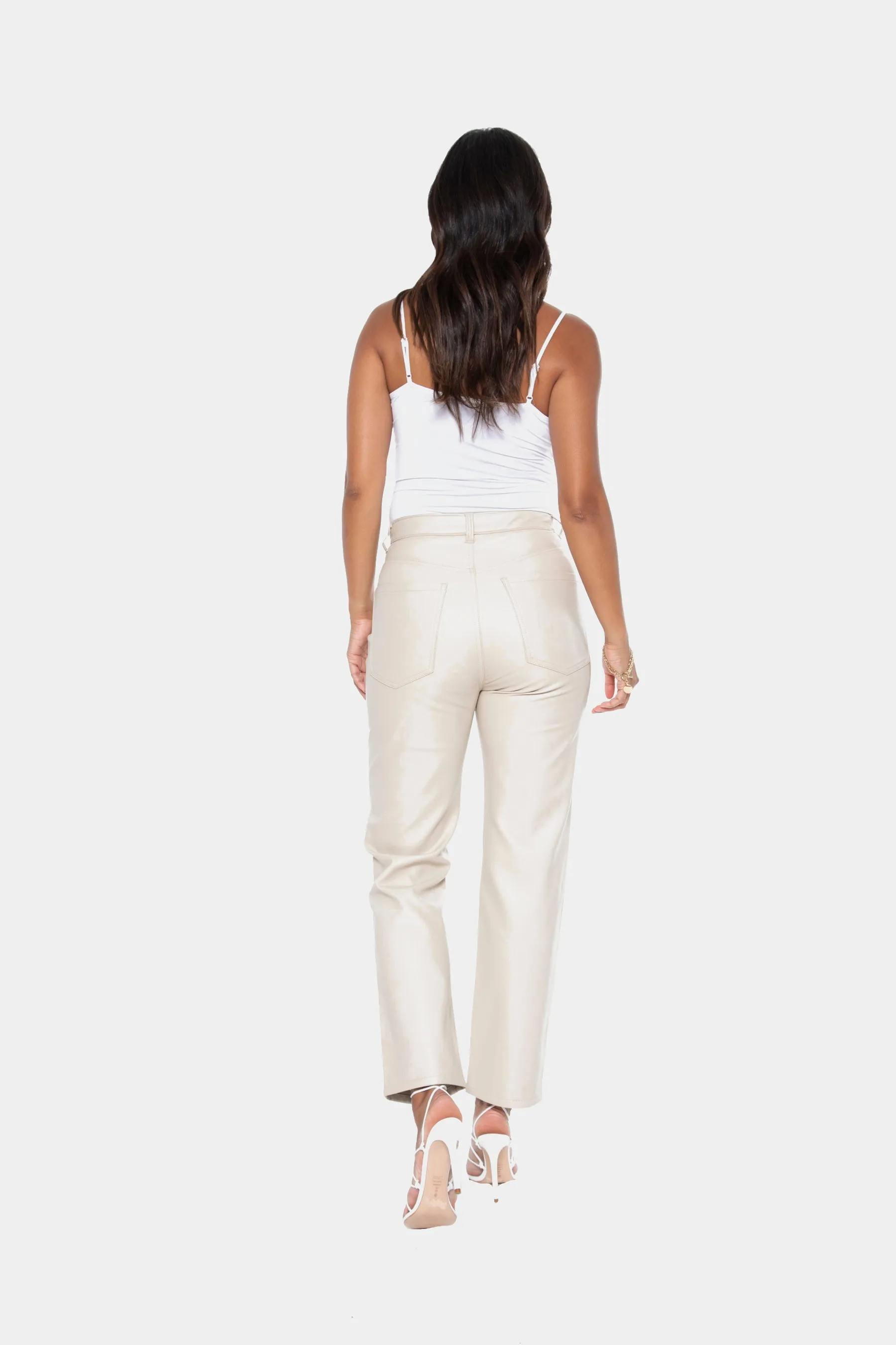 Unreal Leather Straight Leg Pants sold by Lord & Taylor product image thumbnail 3