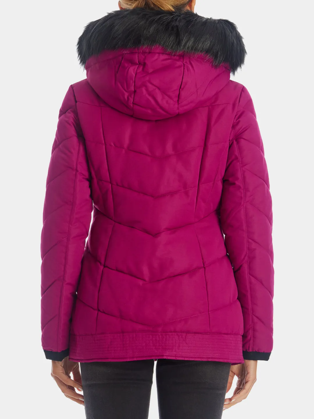 Removable Fur Hood Puffer Jacket sold by Lord & Taylor product image thumbnail 5