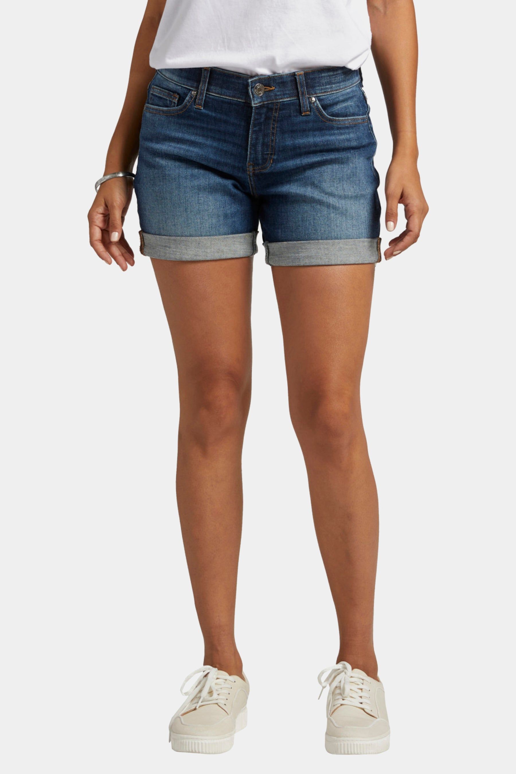 Alex Mid Rise 4-Inch Boyfriend Shorts sold by Lord & Taylor