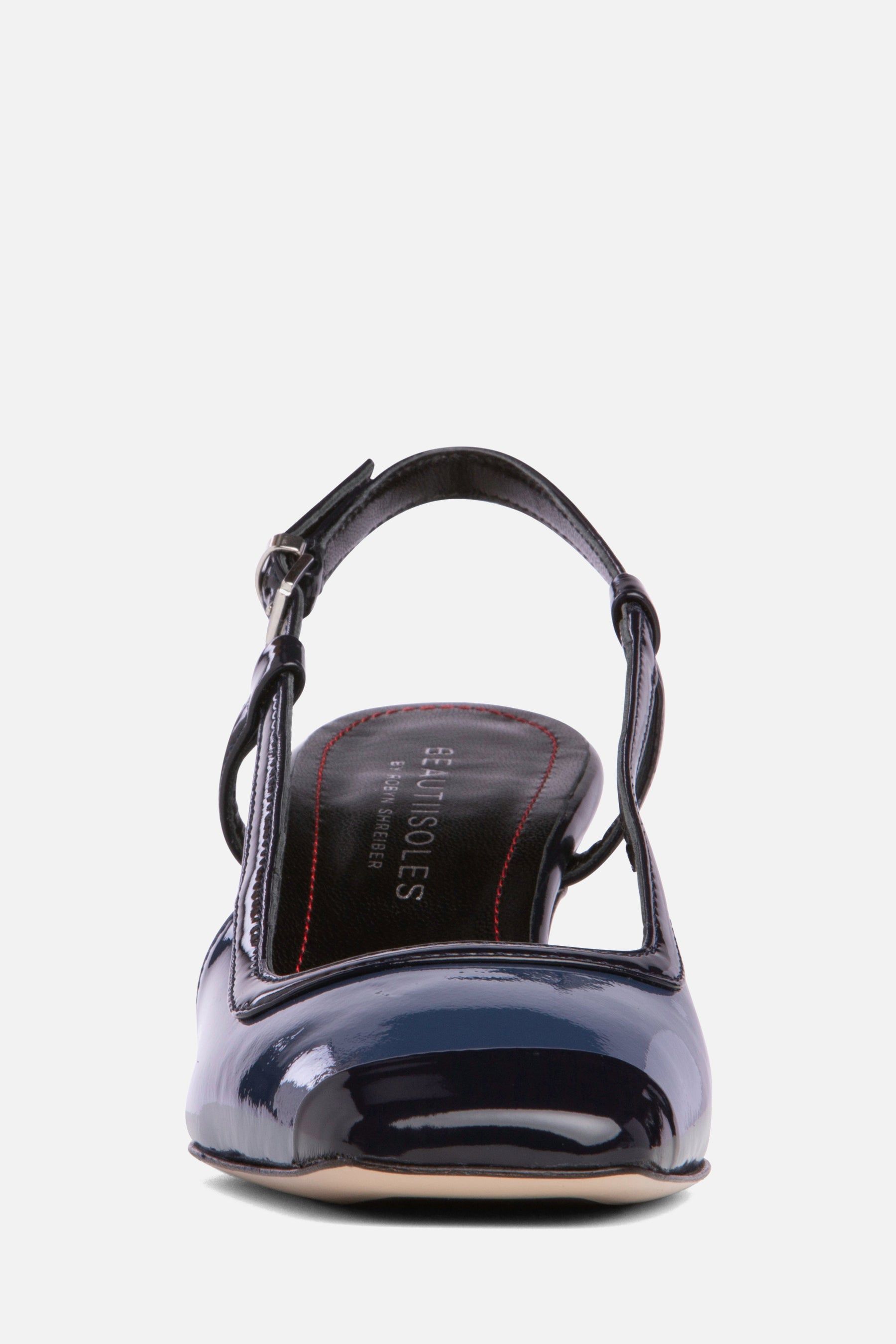 Leather Kitten Heel Slingback Pump sold by Lord & Taylor product image thumbnail 3